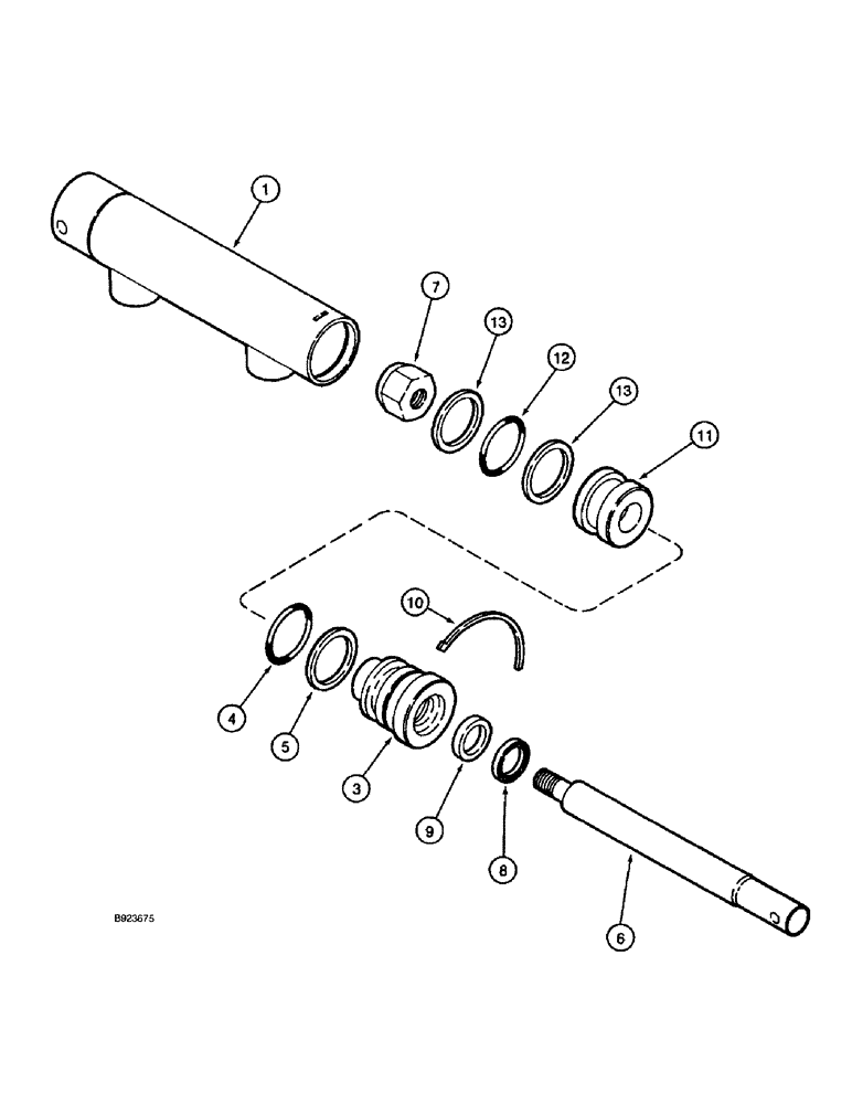 Схема запчастей Case IH 1688 - (8-74) - FEEDER CLUTCH CYLINDER ASSEMBLY (07) - HYDRAULICS