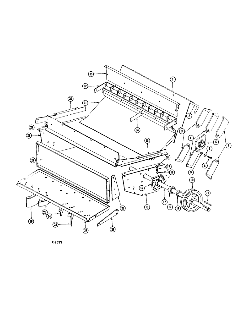 Схема запчастей Case IH 460 - (096) - STRAWCHOPPER ATTACHMENT (73) - RESIDUE HANDLING