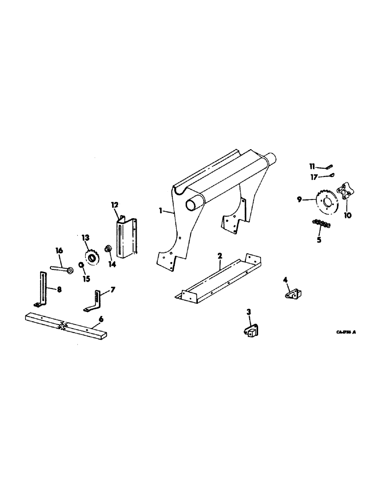 Схема запчастей Case IH 782 - (P-30) - FEEDER ADAPTER & COMPLETING PARTS (58) - ATTACHMENTS/HEADERS