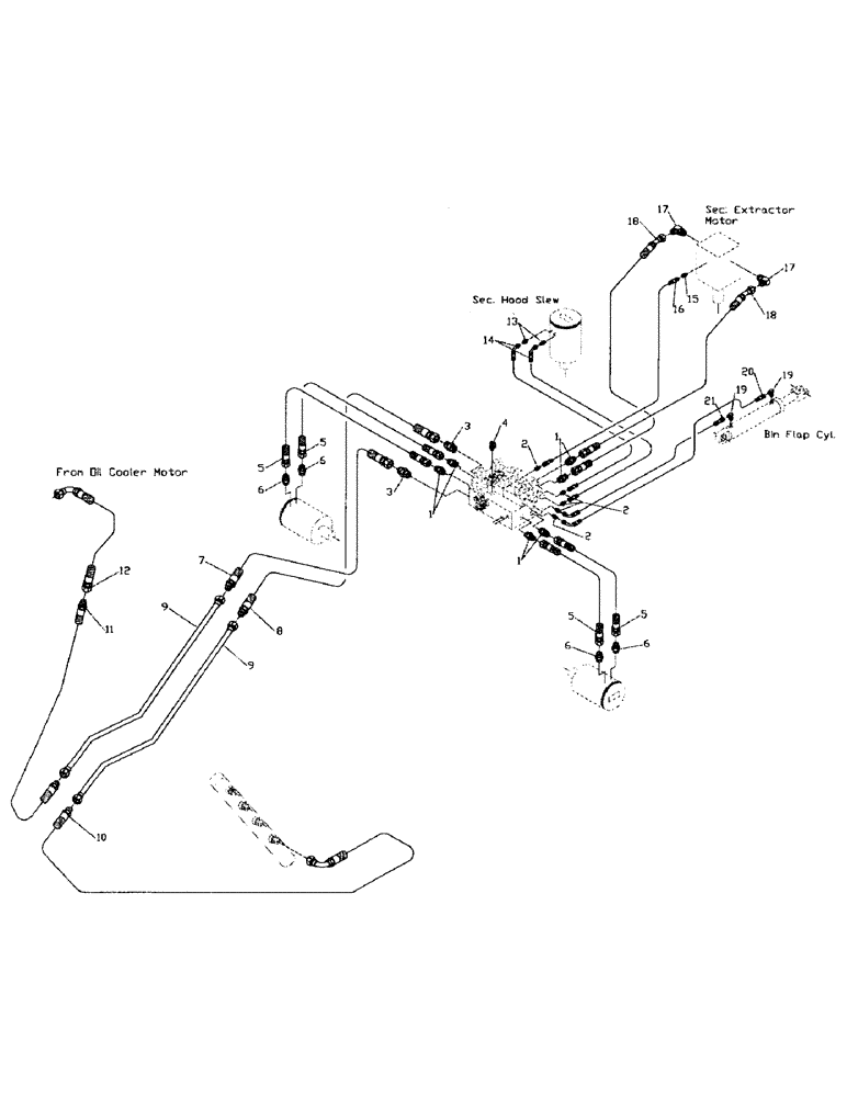 Схема запчастей Case IH 7700 - (B06-00) - HYDRAULIC CIRCUIT, ELEVATOR Hydraulic Components & Circuits