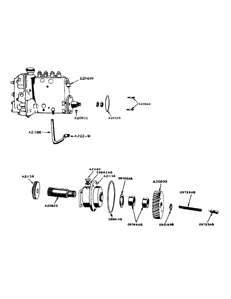 Схема запчастей Case IH 800 - (230) - MULTI-PLUNGER FUEL PUMP (10) - ENGINE