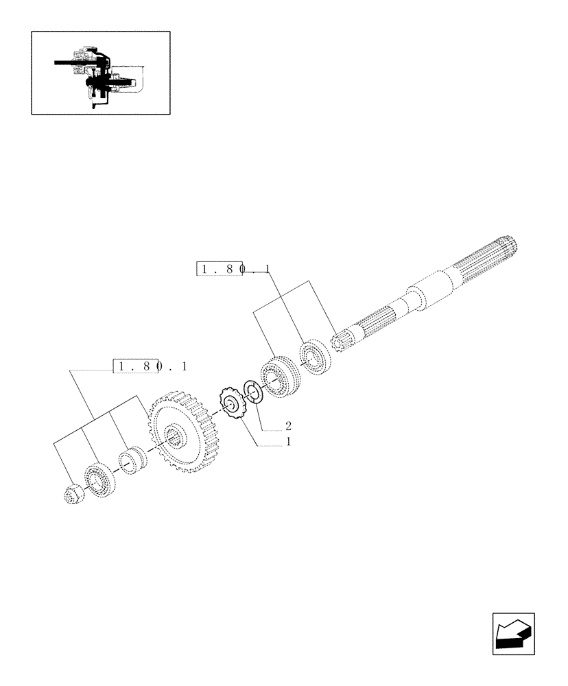 Схема запчастей Case IH JX1075N - (1.80.1/02) - (VAR.297) HI-LO NA - ELECTRIC CONTROLS, SPIRAL BEVEL GEAR (07) - HYDRAULIC SYSTEM