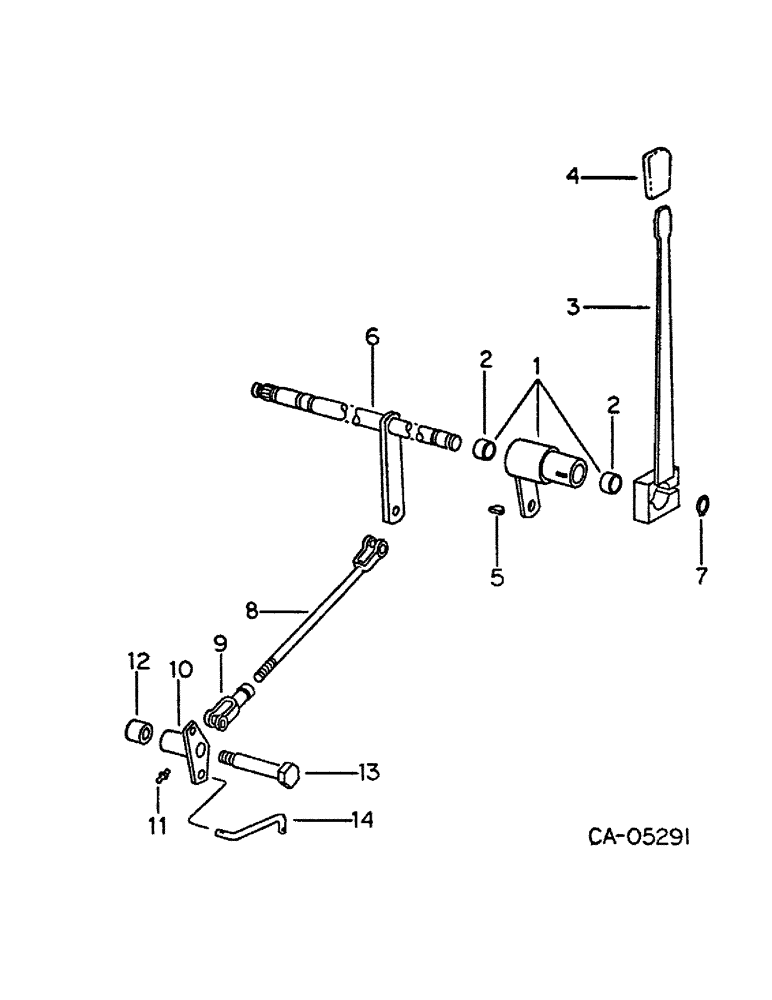 Схема запчастей Case IH 786 - (07-53) - DRIVE TRAIN, ALL WHEEL DRIVE CONTROLS, TRACTORS WITH ALL WHEEL DRIVE (04) - Drive Train