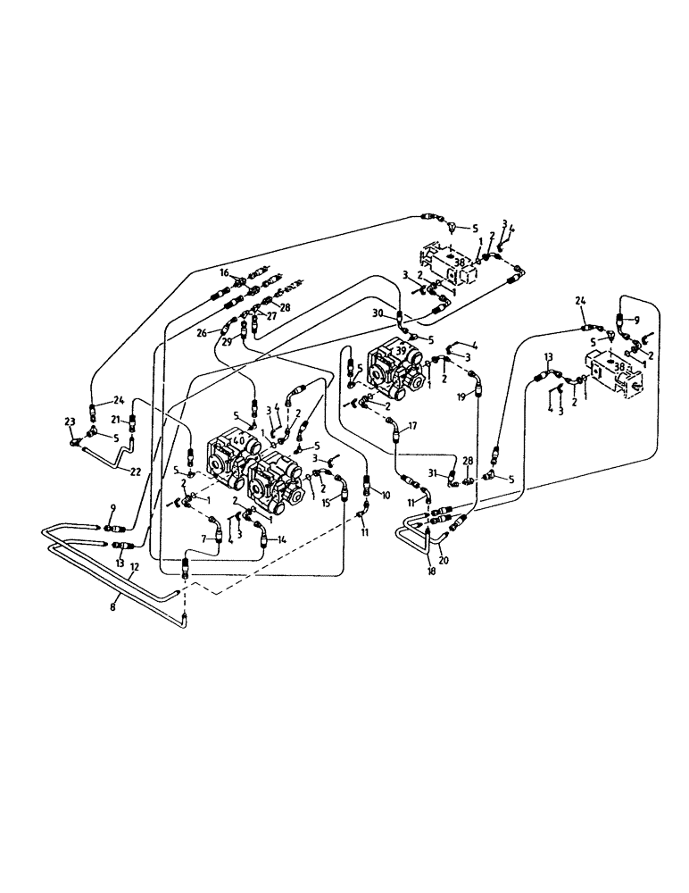 Схема запчастей Case IH 7000 - (B06-65) - HYDRAULIC CIRCUIT, TRANSMISSION 7700, PRIMARY VARIABLE EXTRACTOR Hydraulic Components & Circuits