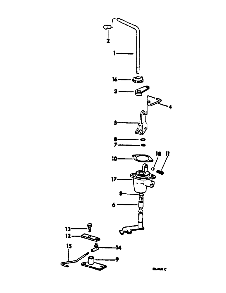 Схема запчастей Case IH 454 - (07-37) - DRIVE TRAIN, FORWARD AND REVERSE LOCKOUT CONTROLS (04) - Drive Train