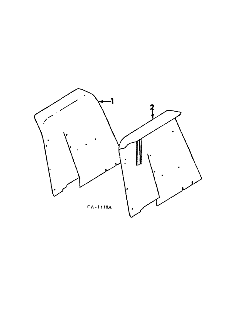 Схема запчастей Case IH 464 - (13-03) - SUPERSTRUCTURE, REAR FENDERS (05) - SUPERSTRUCTURE