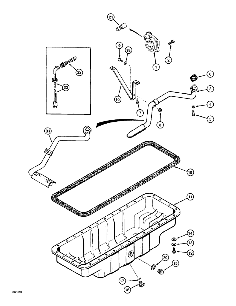 Схема запчастей Case IH 2022 - (2-46) - OIL PUMP AND OIL PAN, 6TA-830 ENGINE (01) - ENGINE