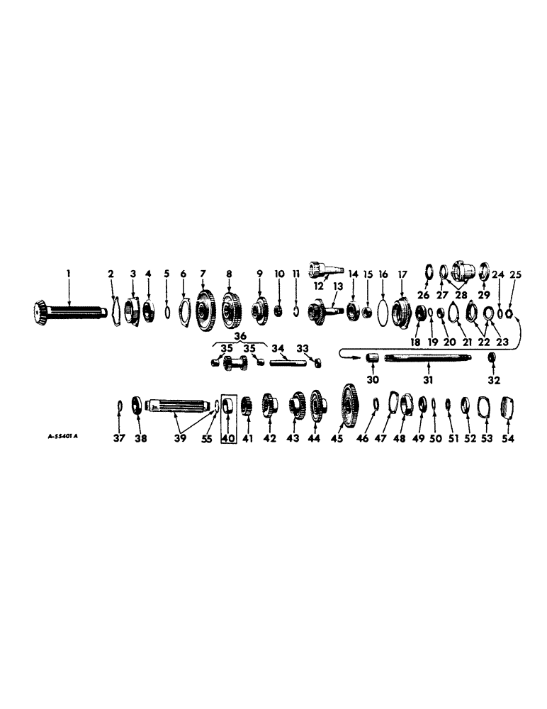 Схема запчастей Case IH 460 - (105) - REAR FRAME & DRIVING MECHANISMS, TRANSMISSION Rear Frame & Driving Mechanisms