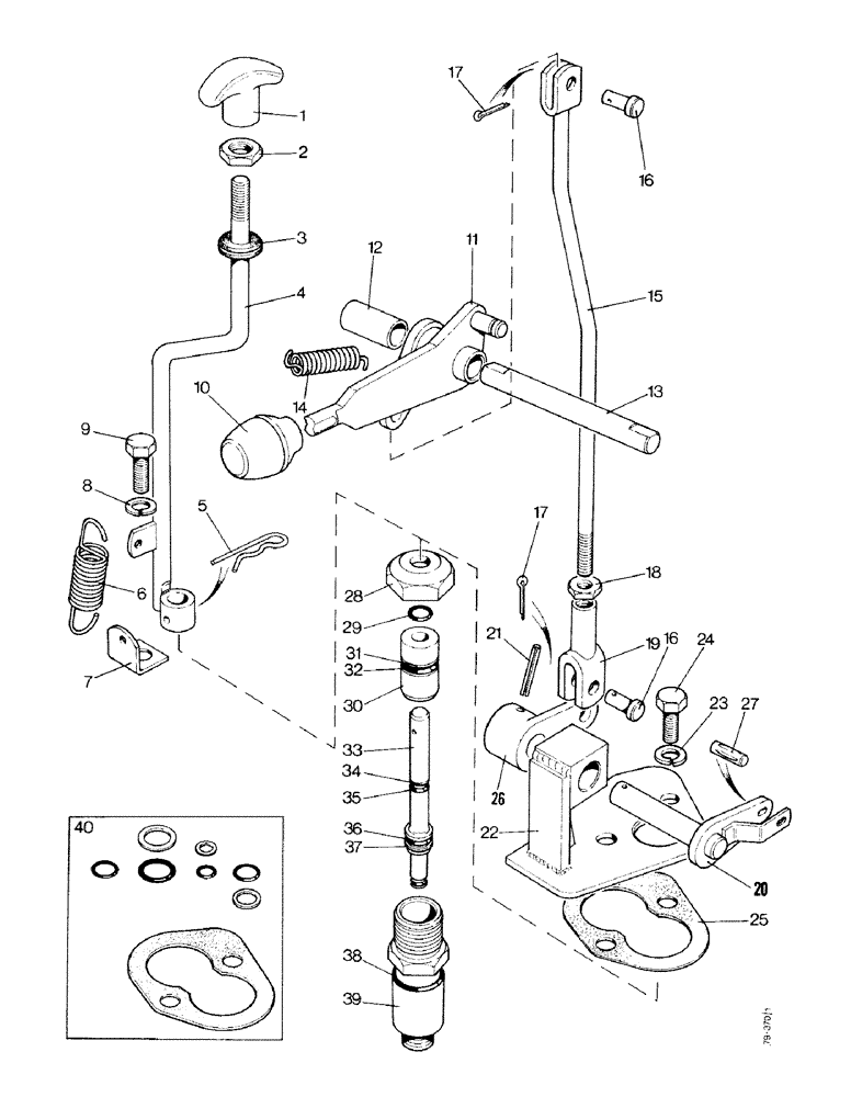 Схема запчастей Case IH 1490 - (K10-1) - DUMP VALVE, LOW PROFILE, HIGH PLATFORM, CAB MODEL (07) - HYDRAULICS