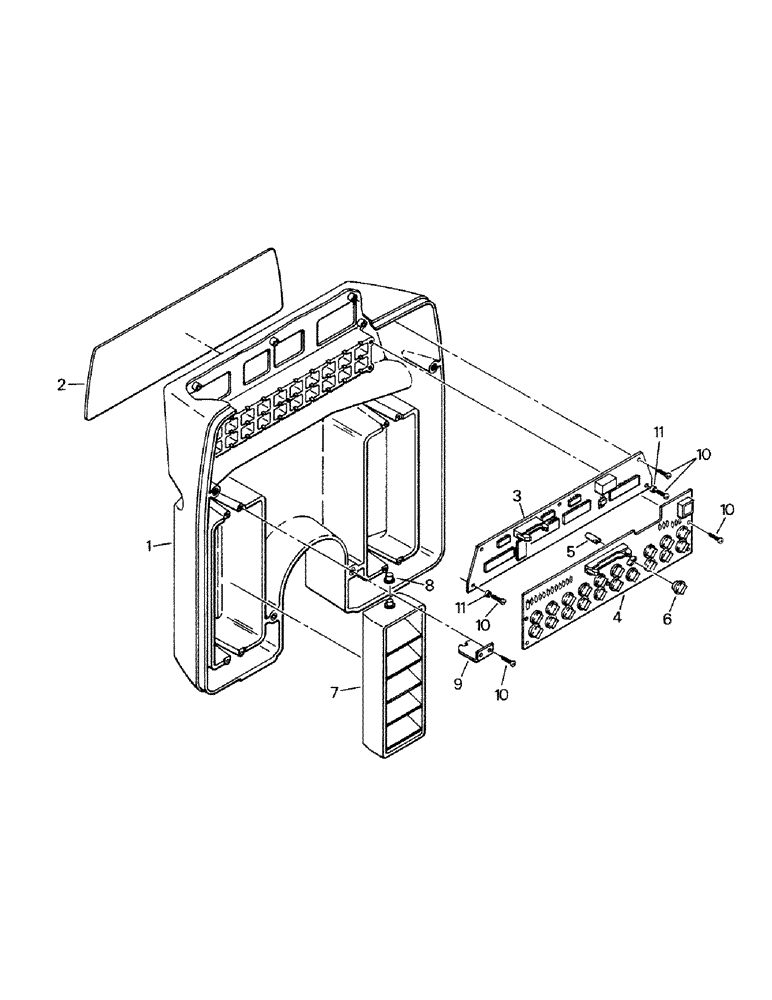 Схема запчастей Case IH CP-1360 - (01-30) - DASH (10) - CAB