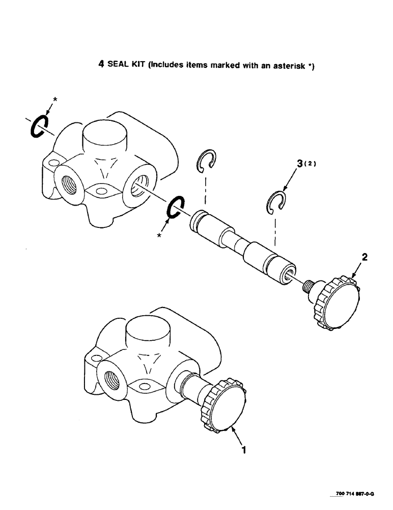 Схема запчастей Case IH 8435 - (8-20) - HYDRAULIC SHUTOFF VALVE ASSEMBLY, TAILGATE, 700714887 HYDRAULIC SHUTOFF VALVE COMPLETE (07) - HYDRAULICS