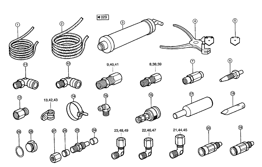 Схема запчастей Case IH 683 - (0030) - CENTRAL LUBRICATION SYSTEM (71) - LUBRICATION SYSTEM