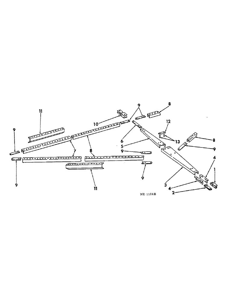 Схема запчастей Case IH 620 - (A-32) - THREE DRILL HITCH 