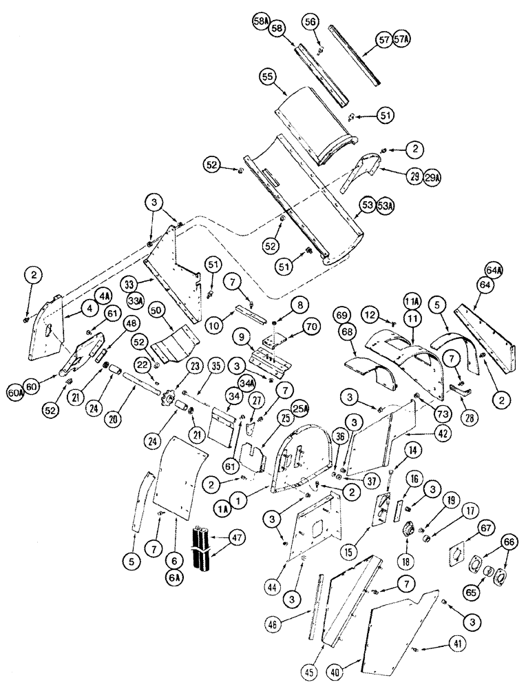 Схема запчастей Case IH 2377 - (09D-03) - GRAIN ELEVATOR HEAD, INCLINED (16) - GRAIN ELEVATORS & AUGERS