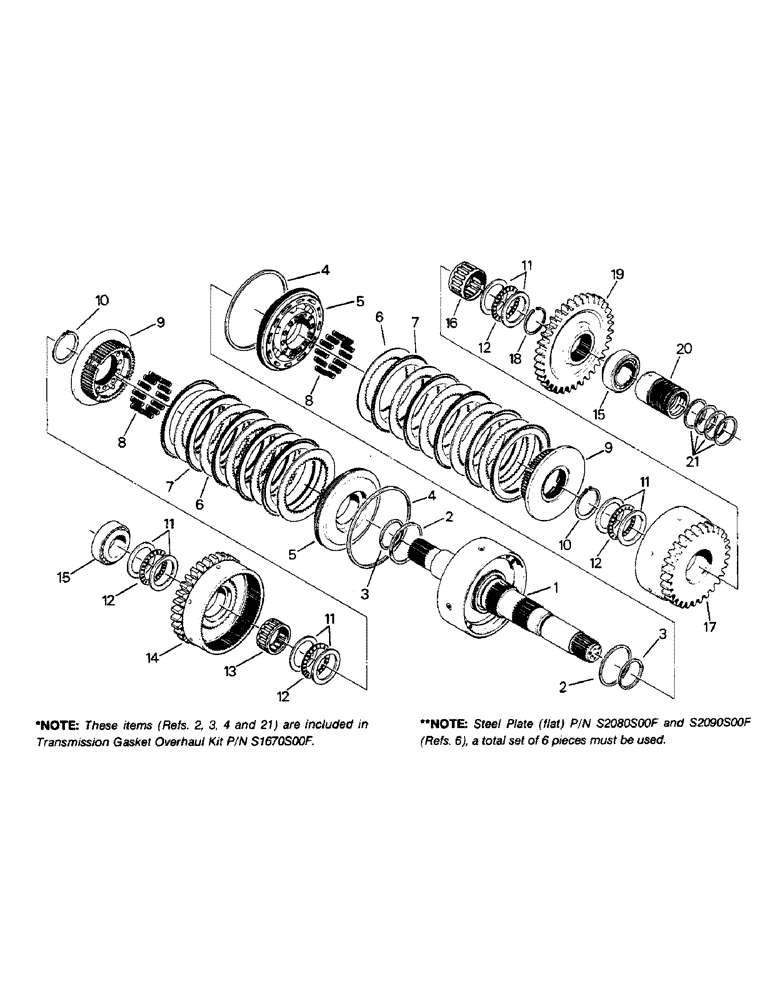 Схема запчастей Case IH 9110 - (04-73) - 7 INCH CLUTCH PACK ASSEMBLY, INPUT (04) - Drive Train