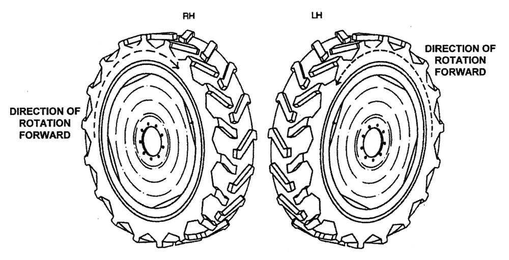 Схема запчастей Case IH PATRIOT WT - (04-001[02]) - WHEEL & TIRE (MODEL 8 HUB) Hub, Wheel & Tires