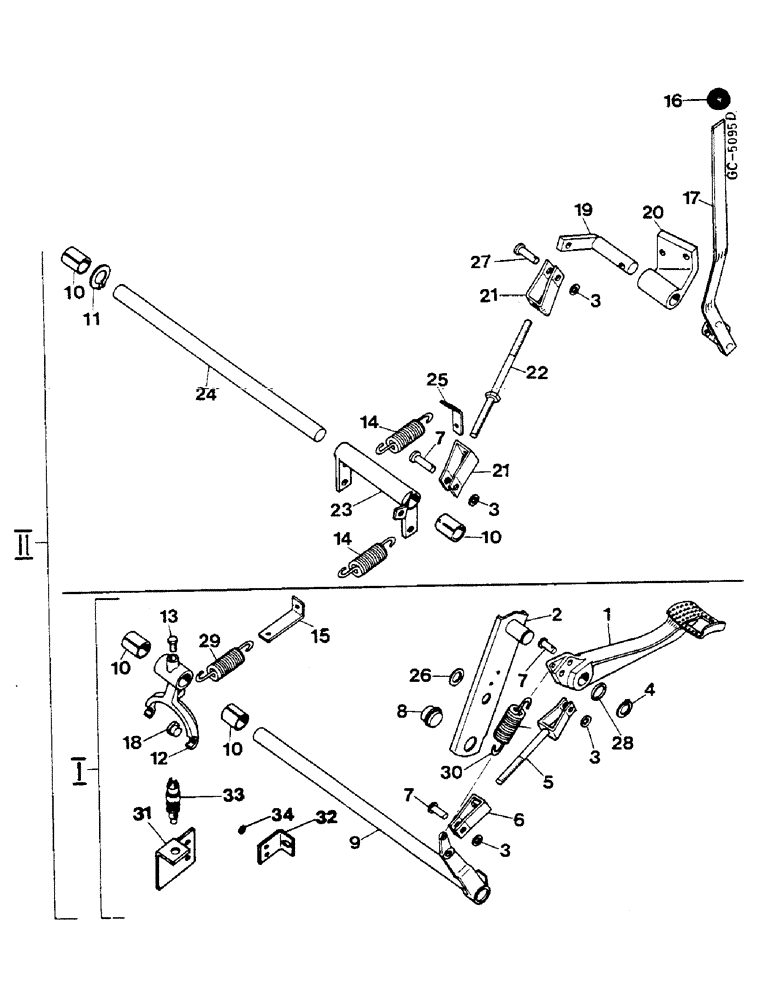 Схема запчастей Case IH 844S - (07-020) - CLUTCH RELEASE PARTS (04) - Drive Train