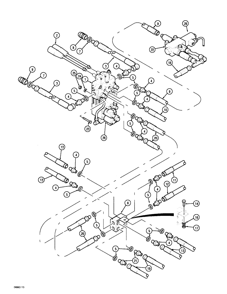 Схема запчастей Case IH 8630 - (2-34) - HYDRAULIC SYSTEM, 8630, ELECTRONIC CONTROL 