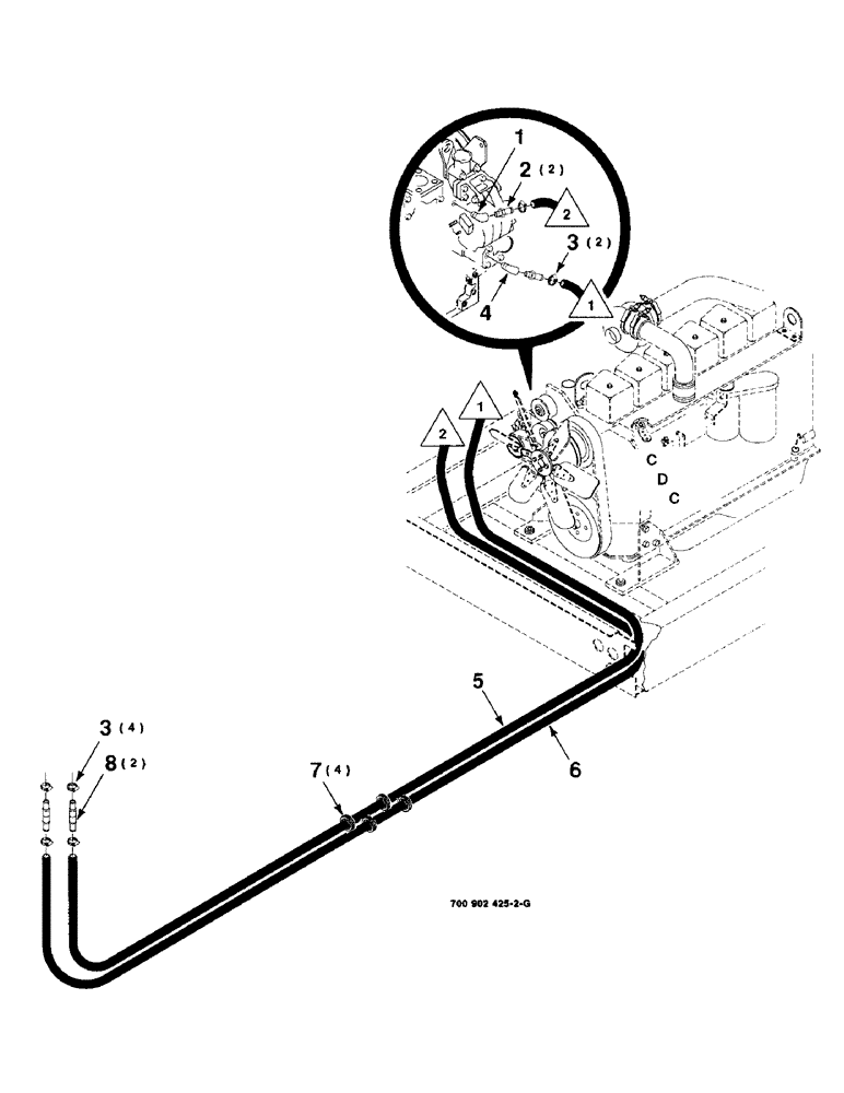 Схема запчастей Case IH 8850 - (09-12) - HEATER KIT (09) - CHASSIS