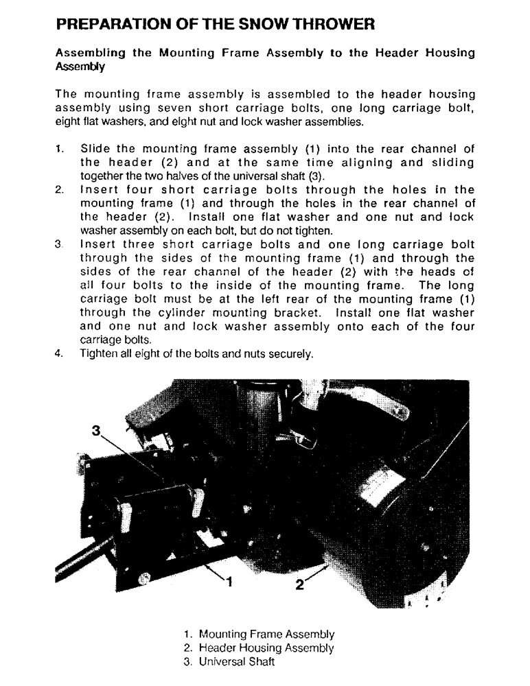 Схема запчастей Case IH ST148 - (06) - PREPARATION OF THE SNOW THROWER 