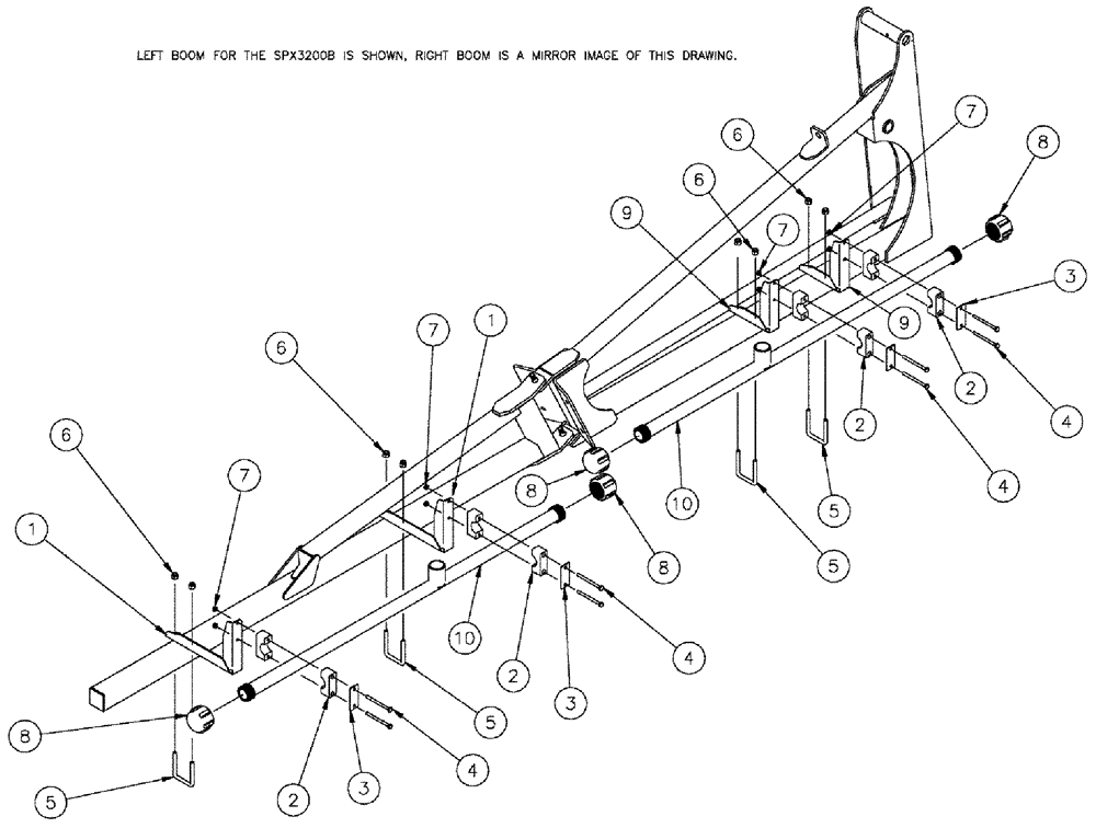 Схема запчастей Case IH SPX3310 - (09-046) - NOZZLE, 80 OUTER 20" Liquid Plumbing