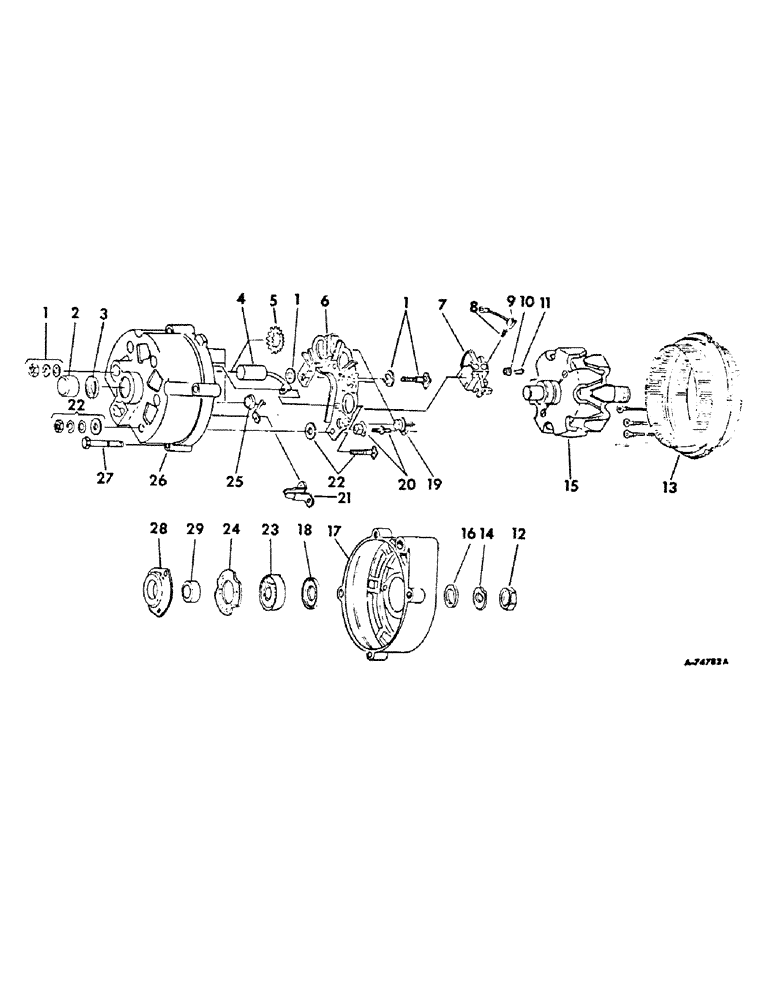 Схема запчастей Case IH 756 - (G-04) - ELECTRICAL SYSTEM, ALTERNATOR GENERATOR, DELCO REMY (06) - ELECTRICAL SYSTEMS