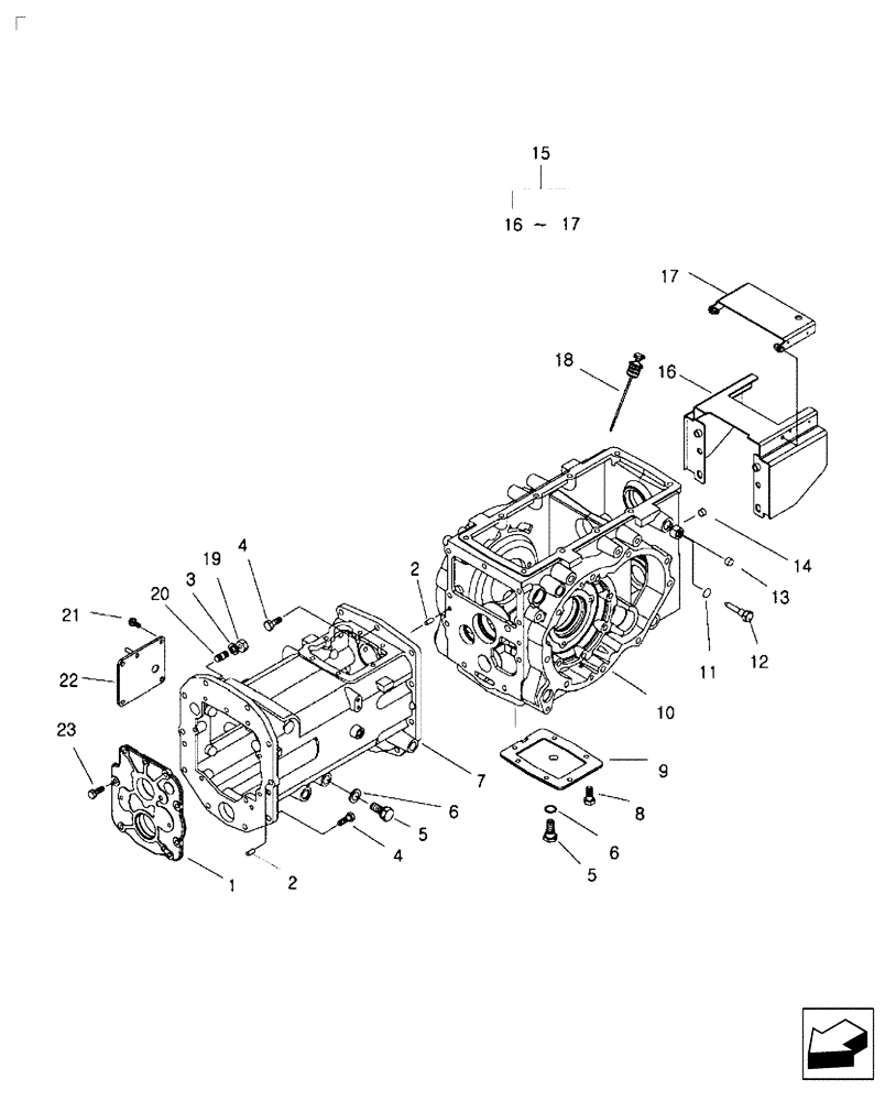 Схема запчастей Case IH FARMALL 35B - (29.300.01) - REAR AXLE TRANSMISSION - HST (29) - HYDROSTATIC DRIVE