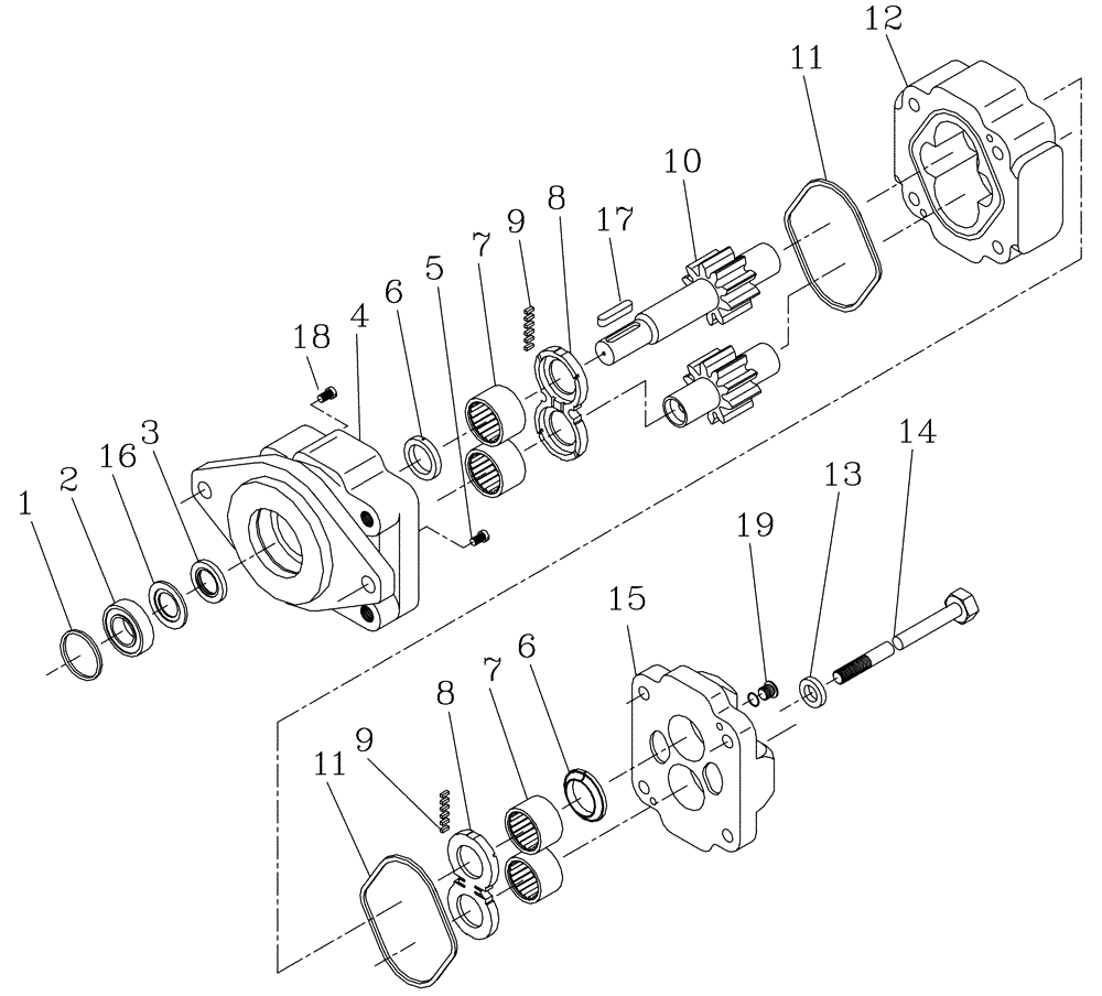 Схема запчастей Case IH 7700 - (B03[04]) - HYDRAULIC MOTOR {M30A} Hydraulic Components & Circuits