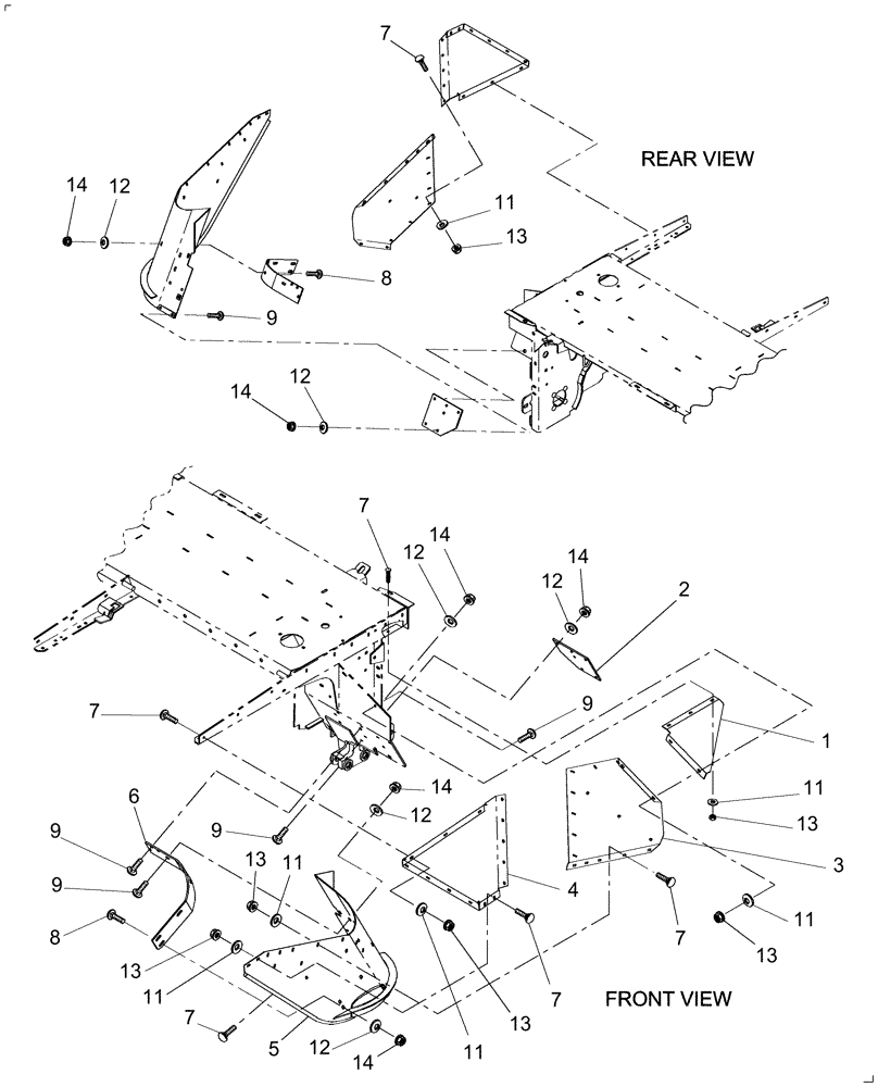 Схема запчастей Case IH DC132F - (08.01) - SHIELDING, LEFT SIDE (08) - SHEET METAL