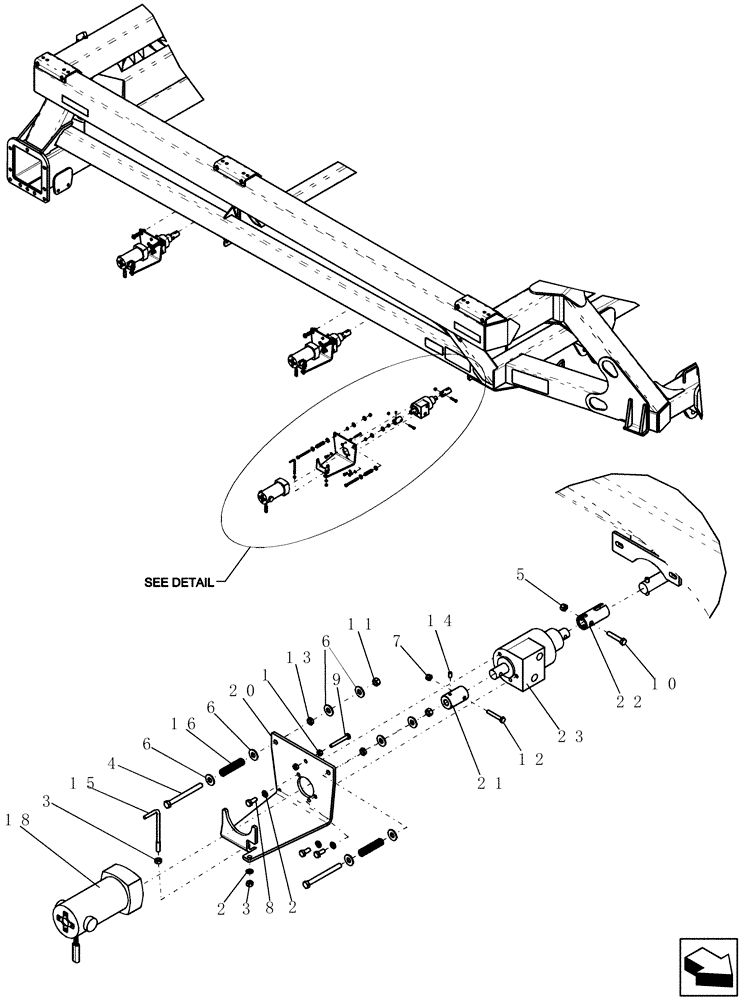 Схема запчастей Case IH 3580 - (75.100.10) - VARIABLE DRIVE COMPONENTS (75) - SOIL PREPARATION