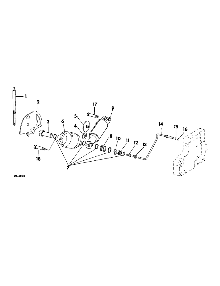 Схема запчастей Case IH 21026 - (07-05) - DRIVE TRAIN, HYDROSTATIC SERVO CYLINDERS AND CONNECTIONS (04) - Drive Train