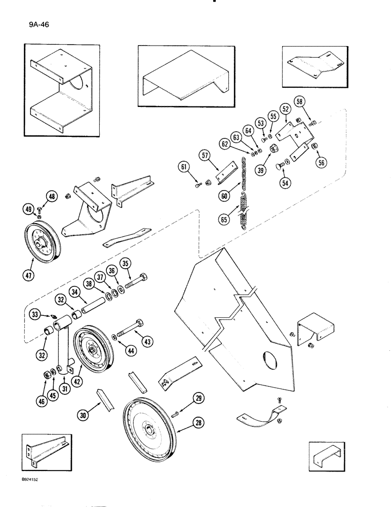 Схема запчастей Case IH 1020 - (9A-46) - REEL HYDRAULIC DRIVE CONTROL ATTACHMENT, 1420E, 1440E, 1460E COMBINE (35) - HYDRAULIC SYSTEMS