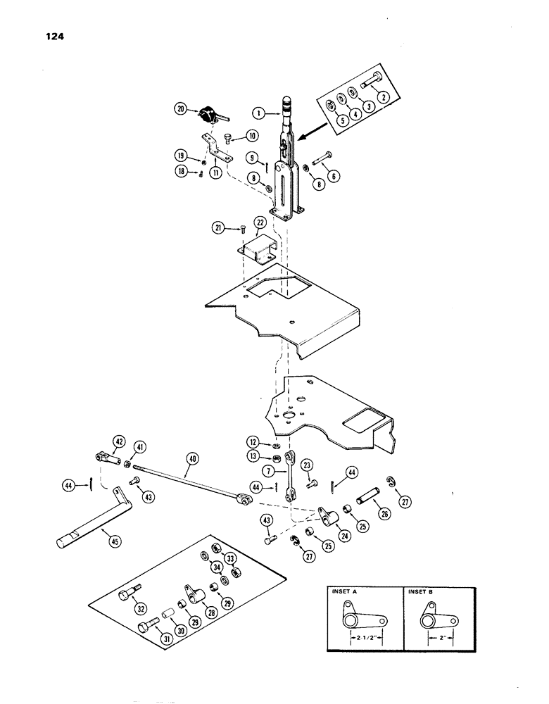 Схема запчастей Case IH 1270 - (124) - DIFFERENTIAL, PARKING BRAKE (06) - POWER TRAIN