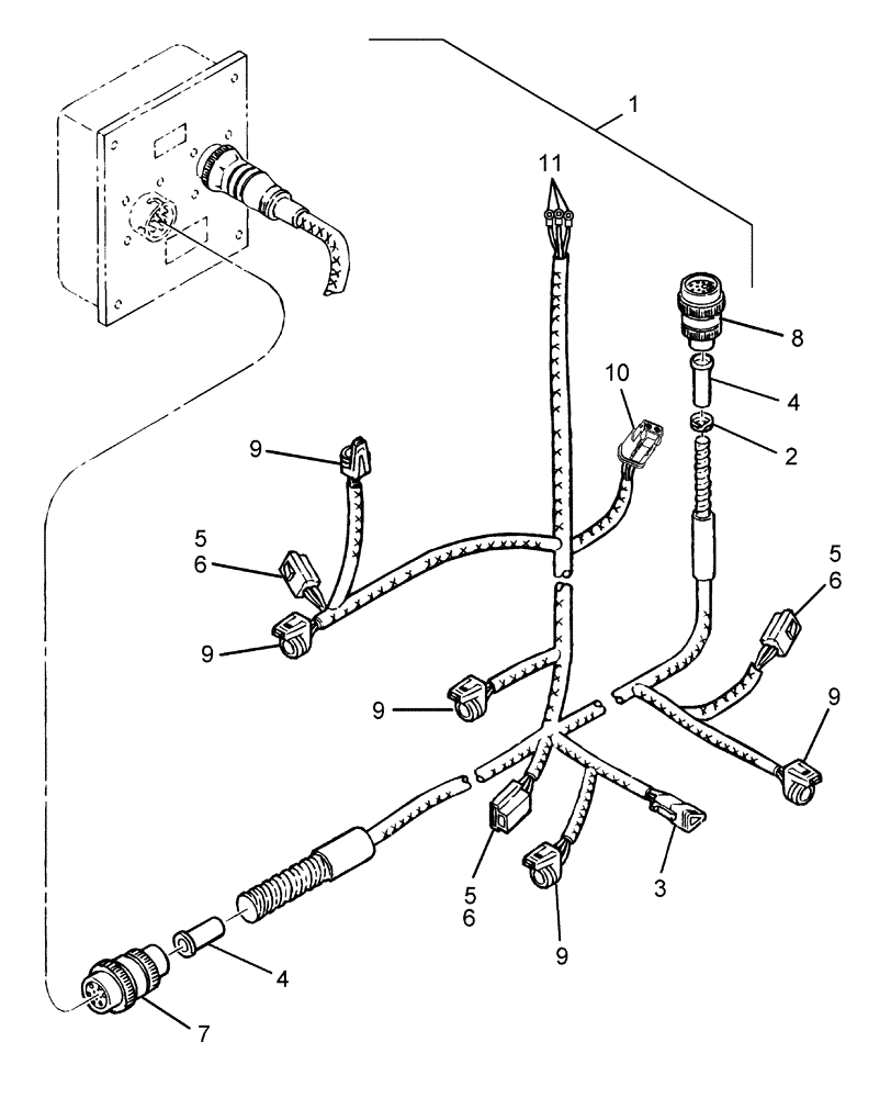 Схема запчастей Case IH RBX452 - (06.05) - ELECTRONICS, NET-TWINE, WIRE HARNESS (06) - ELECTRICAL SYSTEMS