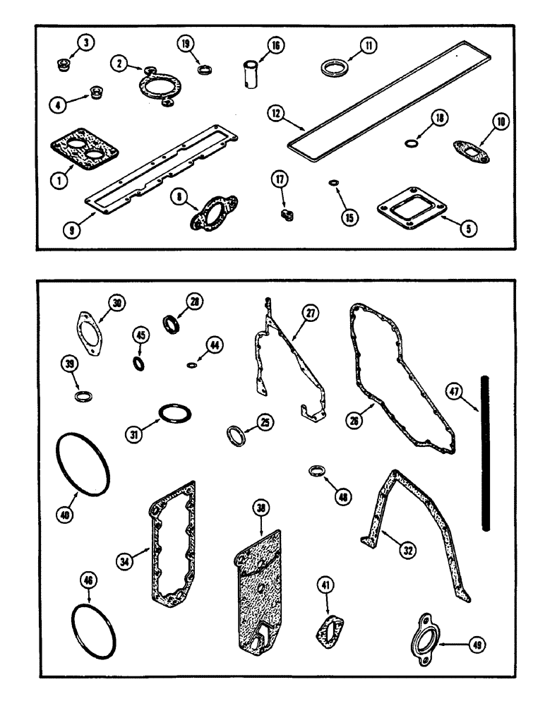 Схема запчастей Case IH 9130 - (04-32) - ENGINE GASKET KITS, 6TA-830 ENGINE, VALVE GRIND (04) - Drive Train