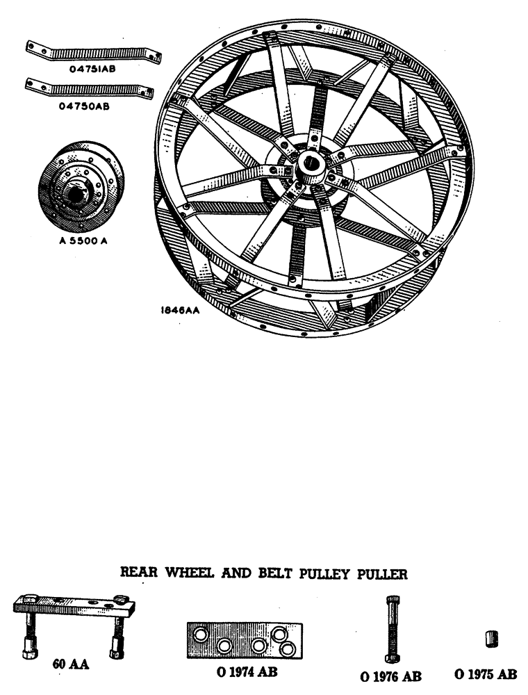 Схема запчастей Case IH L-SERIES - (064) - OPEN TYPE REAR WHEELS (06) - POWER TRAIN