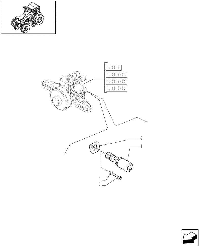 Схема запчастей Case IH MAXXUM 100 - (1.75.0/04) - FRONT HPL AND FRONT PTO - SOLENOID VALVE ON CYLINDER (VAR.330648-331648-332648-333648-334648-335648-330813-330847-331847-332847-333847-334847-335847) (06) - ELECTRICAL SYSTEMS