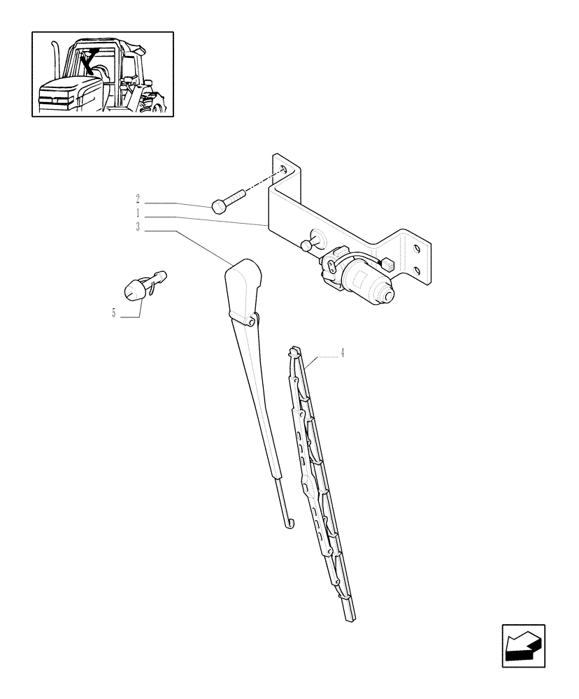 Схема запчастей Case IH PUMA 180 - (1.91.5[02]) - FRONT WINDSHIELD WIPER (10) - OPERATORS PLATFORM/CAB