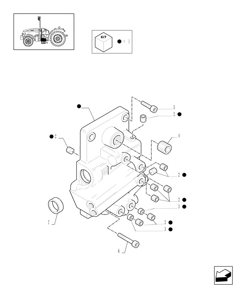 Схема запчастей Case IH JX1095N - (1.27.3[02]) - (VAR.271) HI-LO - CLUTCH ENGAGEMENT, COVER MIT PLUGS (03) - TRANSMISSION