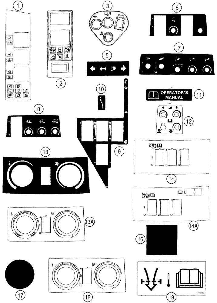 Схема запчастей Case IH 2344 - (09H-24) - DECALS - CAB (12) - CHASSIS