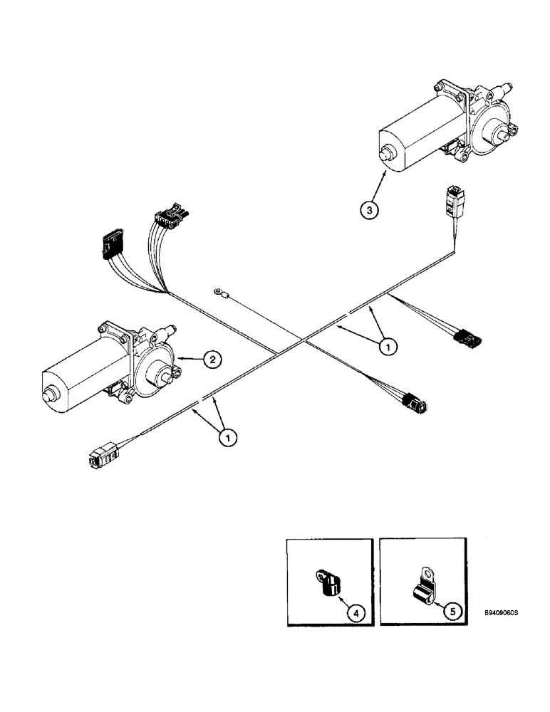 Схема запчастей Case IH 2166 - (4-34) - FAN AND ROTOR SPEED HARNESS (06) - ELECTRICAL