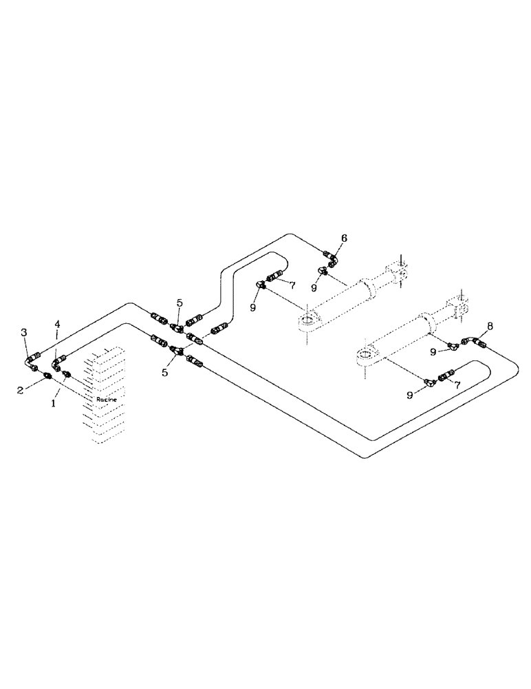 Схема запчастей Case IH 7000 - (B06-07) - HYDRAULIC CIRCUIT, ELEVATOR SLEW, FLORIDA OPTION Hydraulic Components & Circuits