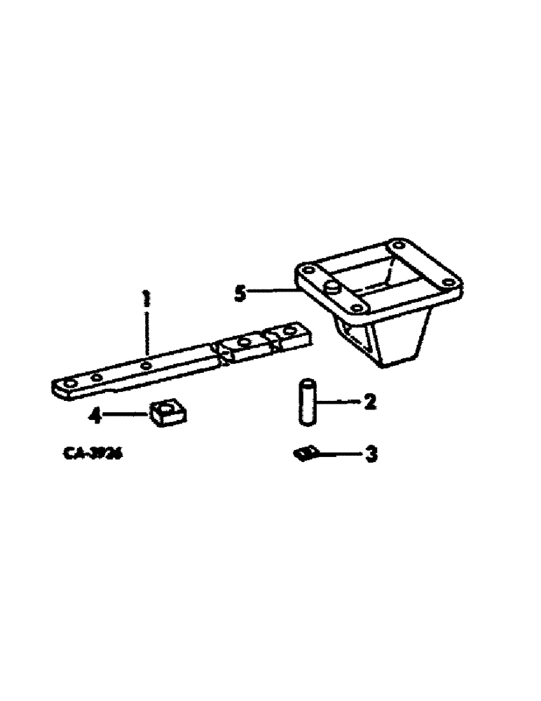 Схема запчастей Case IH 986 - (09-03) - FRAME, SWINGING DRAWBAR, ONE PIECE, PART OF THREE POINT HITCH ATTACHMENT (12) - FRAME