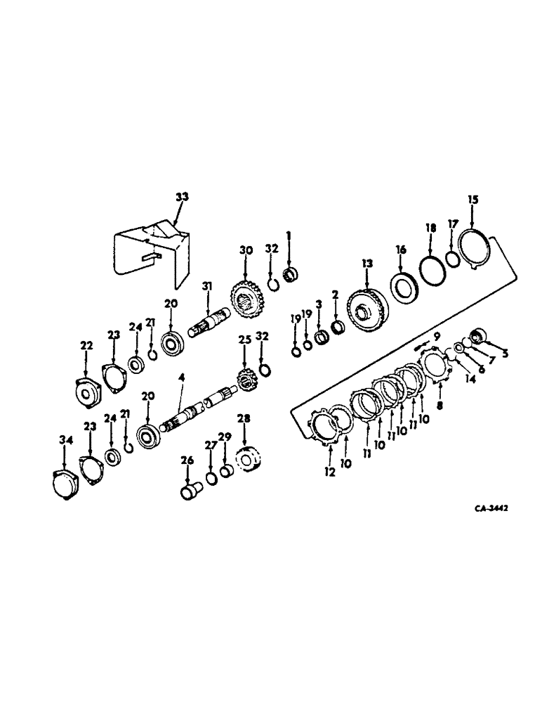 Схема запчастей Case IH 2400 - (07-48) - DRIVE TRAIN, INDEPENDENT POWER TAKE-OFF, SINGLE AND DUAL SPEED IPTO (04) - Drive Train