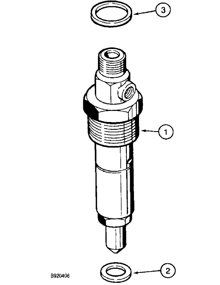 Схема запчастей Case IH 2022 - (3-14) - FUEL INJECTION NOZZLE, 6TA-590 ENGINE (02) - FUEL SYSTEM