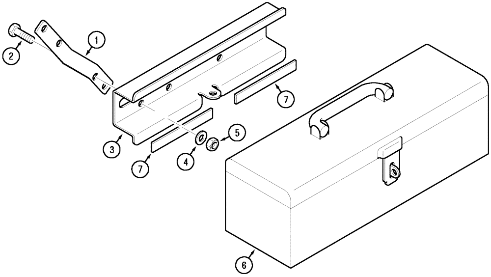 Схема запчастей Case IH MX100C - (09-84) - TOOL BOX, STANDARD FENDERS (09) - CHASSIS