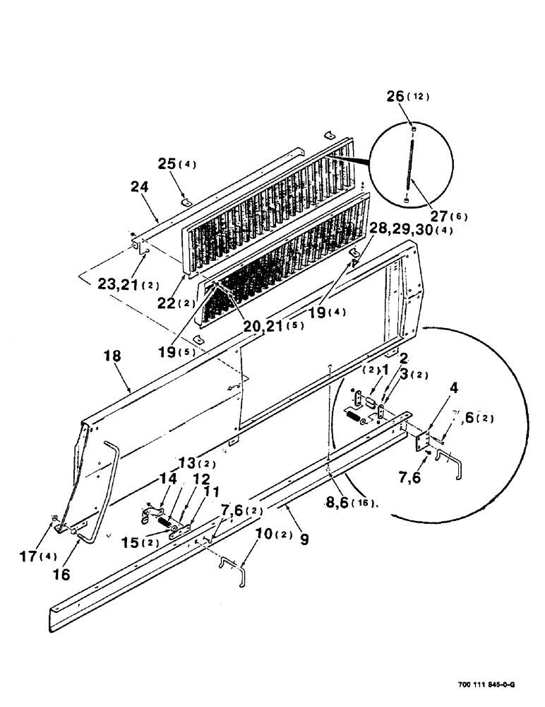 Схема запчастей Case IH 8825 - (07-50) - SIDE PANEL ASSEMBLY, LEFT (09) - CHASSIS