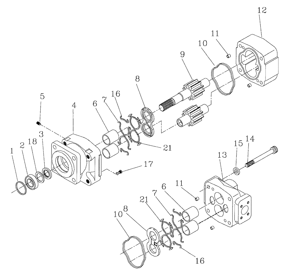 Схема запчастей Case IH 7700 - (B03[10]) - HYDRAULIC MOTOR,  M365A Hydraulic Components & Circuits