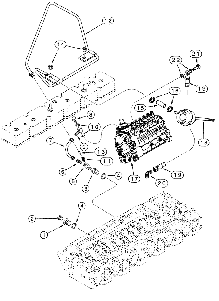 Схема запчастей Case IH 2555 - (03-04) - ANEROID AND WASTEGATE SYSTEM (02) - FUEL SYSTEM