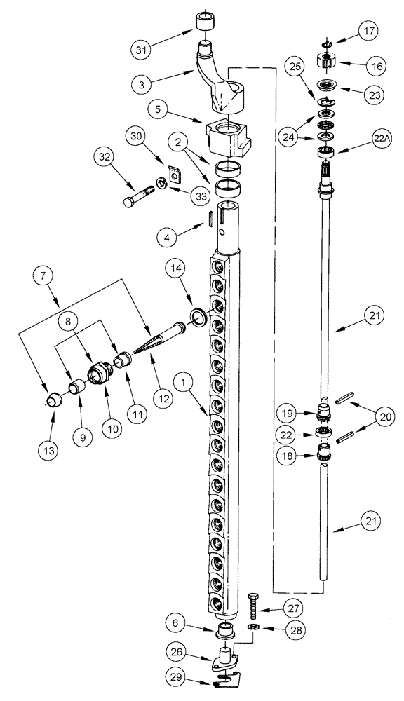 Схема запчастей Case IH CPX420 - (09A-23) - PICKER BARS AND SPINDLES (13) - PICKING SYSTEM